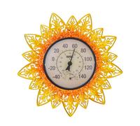 Thermomètre mural décoratif extérieur en métal durable compatible avec décoration de cour, thermomètre décoratif extérieur, thermomètre mural résistant aux intempéries