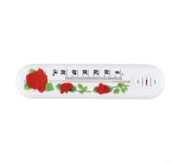 Thermomètre mural d'intérieur et d'extérieur pour la maison, le bureau, le jardin, pas de batterie nécessaire, grand écran clair, facile à lire, construction en plastique, décoration de style rose