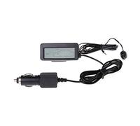 Thermomètre numérique 12 V pour l'intérieur et l'extérieur de la voiture - Écran rétroéclairé bleu - Capteur de câble de 1,5 m - Thermomètre LCD à l'intérieur et à l'extérieur de la voiture
