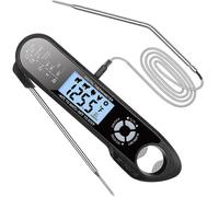 Thermomètre Numérique À Viande, Compatible Four, Pour Grillades Et Cuisson, Avec 2 Sondes Pour Barbecue, Grillades, Viande, Huile Et Lait.