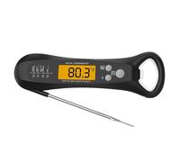 Thermomètre numérique à viande pour four | Thermomètre pour aliments et viandes à rôtir résistant à l'eau, thermomètre à lecture instantanée, passe au four, avec trous pour co