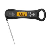 Thermomètre numérique à viande, thermomètre à viande pour four, étanche | Thermomètre à lecture instantanée, passe au four, avec trous pour C