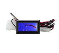 Thermomètre numérique avec écran LCD étanche et sonde de 58 cm, parfait pour la surveillance de la température industrielle (rouge)