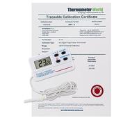 Thermomètre numérique calibré pour réfrigérateur/congélateur avec certificat d'étalonnage traçable à 2 points