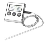 Thermomètre numérique de cuisson multifonctionnel avec rétroéclairage LCD pour viande barbecue bonbons - Rapide précis résistant à l'eau pour cuisiniers amateurs et professionnels