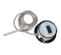 Thermomètre numérique de haute précision avec filetage - Sondes - En acier - Étanche - Pour tuyaux de chaudière - Résistant à la corrosion