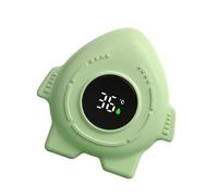 Thermomètre numérique de température de l'eau pour le bain des tout-petits, thermomètre flottant étanche en forme de fusée de dessin animé, jauge de réponse rapide