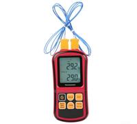 Thermomètre numérique de type K, GM1312 Thermomètre de contact Appareil thermocouple numérique avec double canal LCD pour industriel et culinaire