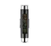 Thermomètre Numérique De Voiture Avec Rétroéclairage Bleu 2 En 1, Horloge Électronique À Clip Led, Rétroéclairage Bleu