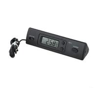 Thermomètre numérique de voiture avec sonde externe pour tableau de bord - Jauge de température intérieure et extérieure - Noir - 118 mm