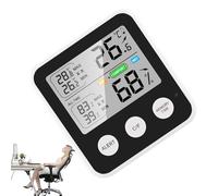 Thermomètre numérique d'intérieur - Mini thermo-hygromètre, testeur d'humidité, moniteur compact température ambiante, grand écran LCD, maison, cuisine, chambre, sous-sol, étui guitare, âme