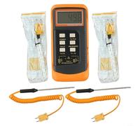 Thermomètre numérique double canal 6802 II Thermocouple avec 2 sondes de type K Écran LCD Kit de test de légionelle
