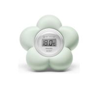 Thermomètre numérique étanche Philips Avent SCH480/00 forme fleur Bleu pour bain et chambre