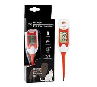 Thermomètre numérique flexible de qualité supérieure pour propriétaires d'animaux de compagnie, chiens, chats, chevaux, avec tableau des loisirs vétérinaires