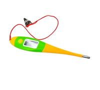 Thermomètre numérique for Animaux de Compagnie avec Embout Flexible, Clip et Cordon, Compatible Les porcs, bovins, Moutons Chiens Ferme