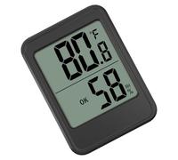 Thermomètre numérique hygromètre de température et d'humidité de bureau avec écran LCD - Jauge de mesure - Stations météorologiques numériques pour intérieur