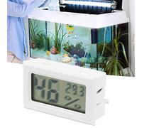 Thermomètre Numérique Hygromètre Embedded Humidité LED de Température pour un écran LCD Noir à Usage Intérieur (WHITE)