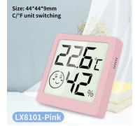 Thermomètre Numérique Hygrometre Grand cran Aimant D'adsorption Température Humidité M tre pour Int rieur Ext rieur Station rose