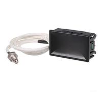 Thermomètre numérique industriel avec support thermocouple de type K et écran LCD 35 x 18 mm pour des lectures claires (C)