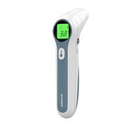 Thermomètre numérique infrarouge double mode JPD-FR300 - Thermoscanner à l'avant et à l'oreille (avec mode pour objets) - Sans contact, écran LCD HD, alarme de fièvre intelligente - avec mode enfant