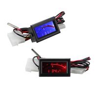Thermomètre Numérique Intégré à Sonde Étanche, Montage Panneau | Écran LCD Ultra Clair, Corps ABS Cuivre PU, Suivi Aquarium et Réfrigérateur