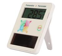 Thermomètre Numérique Intérieur, Affichage de la Température à énergie Solaire, Jauge de Température Ambiante à écran LCD pour Les Maisons, Les Bureaux, Les Studios, Les Piscines, Les Spas.