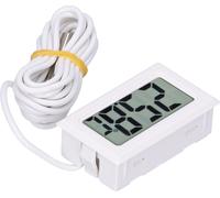 Thermomètre numérique Mini LCD Instrument électronique filaire de mesure de la température FY13001White