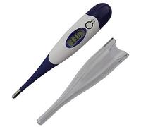 Thermomètre numérique pour adultes et enfants - Facile à utiliser - Thermomètre corporel flexible avec 25 sondes cliniques