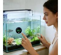 Thermomètre Numérique Pour Aquarium - Moniteur de Température Numérique Double Unité Bac à Poissons | Accessoires pour Bassin - Aquarium Domestique Eau Douce Eau Salée Betta Crevette