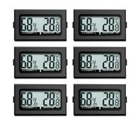 Thermomètre numérique pour intérieur, mini hygromètre, thermomètre intérieur, pour reptiles, hygromètre numérique, pour bureau, cuisine, écran LCD, incubateur, thermomètre pour serre (6)