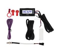 Thermomètre Numérique pour Moto Quad Square Instrument Compteur Température Eau Indicateur Température Moteur Compteur de Vitesse Compteur Voltmètre Calibre RPM 4 en 1 (10 mm)