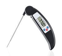 Thermomètre numérique pour nourriture avec sonde pliable Affichage LCD à lecture instantanée viande Steak BBQ Eau Huile Outils de cuisine température