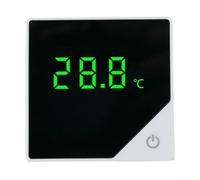 Thermomètre numérique pour poisson fin 1 cm pour support mural en verre | Précision ± 0,5 °C, écran tactile LED, mises à jour en temps réel 5 s, plage de 0 à 60 °C, noir ou blanc