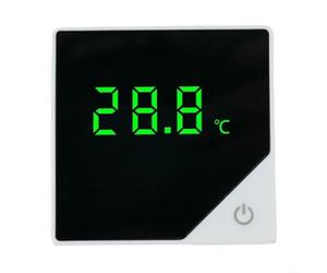 Thermomètre numérique pour poisson fin 1 cm pour support mural en verre | Précision ± 0,5 °C, écran tactile LED, mises à jour en temps réel 5 s, plage de 0 à 60 °C, noir ou blanc