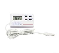 Thermomètre numérique pour réfrigérateur congélateur - Alarme de température magnétique avec sonde - Moniteur de température intérieure et extérieure en degrés Celsius ou Fahrenheit