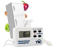 Thermomètre numérique pour réfrigérateur/congélateur avec alarme et fonction max/min - Câble de 1,2 m - Thermomètre pour réfrigérateur ou congélateur