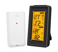 Thermomètre numérique sans fil et moniteur hygromètre, capteur avec connectivité WiFi intelligente pour données climatiques intérieures et extérieures en temps réel (écran + capteur)