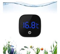 Thermomètre numérique sans fil pour aquarium avec écran LED et commande tactile, précision ±1 °C, noir, pour aquariums, tortues et axolotls