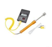 Thermomètre numérique Tm 902c avec thermocouple de qualité industrielle de type K 2 m, acier résistant à la chaleur pour une mesure précise de 50 à 1300 degrés Celsius