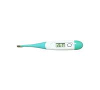 Thermomètre numérique vétérinaire Compatible, Emballage Flexible for Animaux, Embout Souple et Pliable, for de Compagnie(Lake Blue Green)
