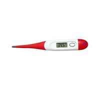 Thermomètre numérique vétérinaire Compatible, Emballage Flexible for Animaux, Embout Souple et Pliable, for de Compagnie(Red)