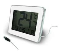 Thermomètre intérieur extérieur filaire Blanc - grand écran - Otio