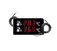 Thermomètre Piscine, Thermomètre de piscine mural numérique grand écran avec capteur externe à double sonde
