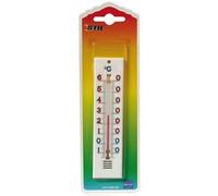 Thermomètre plastique blanc - STIL - 138x35 - Mesure la température