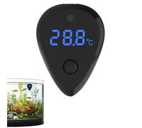 Thermomètre pour Aquarium,Petit Capteur De Température | Moniteur À Contrôle Tactile Avec Affichage LED Pour Les Aquariums Les Tortues Expositions Aquatiques La Maison L