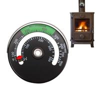 Thermomètre Pour Cheminée, Compteur De Température Pour Poêle À Bois Avec Grand Cadran, Thermomètre Magnétique Pour Poêle À Bois, Accessoires De Cheminée Pour Dessus De Cuisinière Et Poêles À Granulés