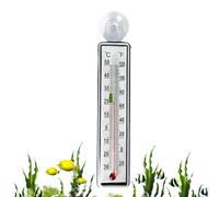 Thermomètre pour Eau - Capteur de Température à Ventouse,Moniteur à Ventouse pour Aquarium, Terrarium, Cuisine, Serre et Pépinière