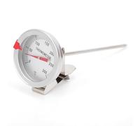 Thermomètre pour huile de friture en acier inoxydable avec clip, Thermomètre de Cuisson pour fritures et rôtis de 50 à 300°C, Thermomètre de ménage pour huile de cuisson, friture, barbecue, grill