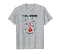 Thermomètre pour infirmières et techniciens - Cadeau médical Amusant T-Shirt, Homme, Gris Chiné, S