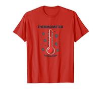 Thermomètre pour infirmières et techniciens - Cadeau médical Amusant T-Shirt, Homme, Rouge, L